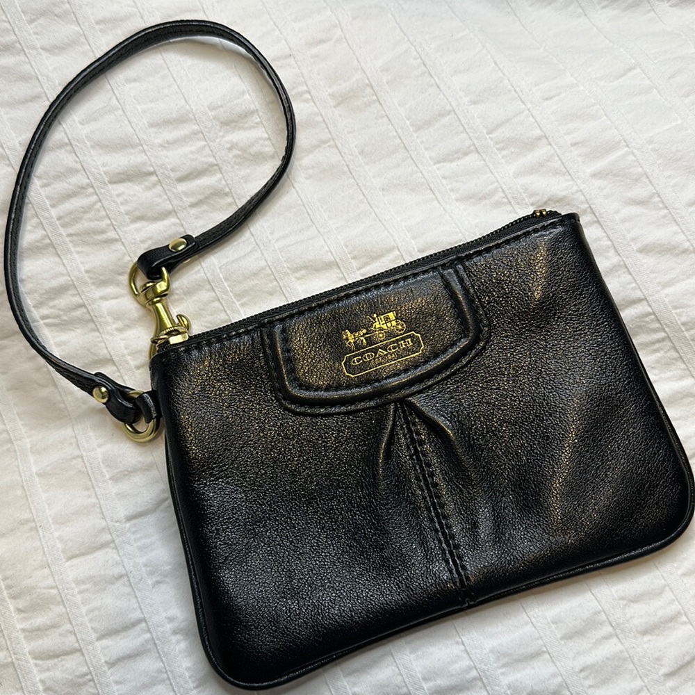 Coach Black Wristlet